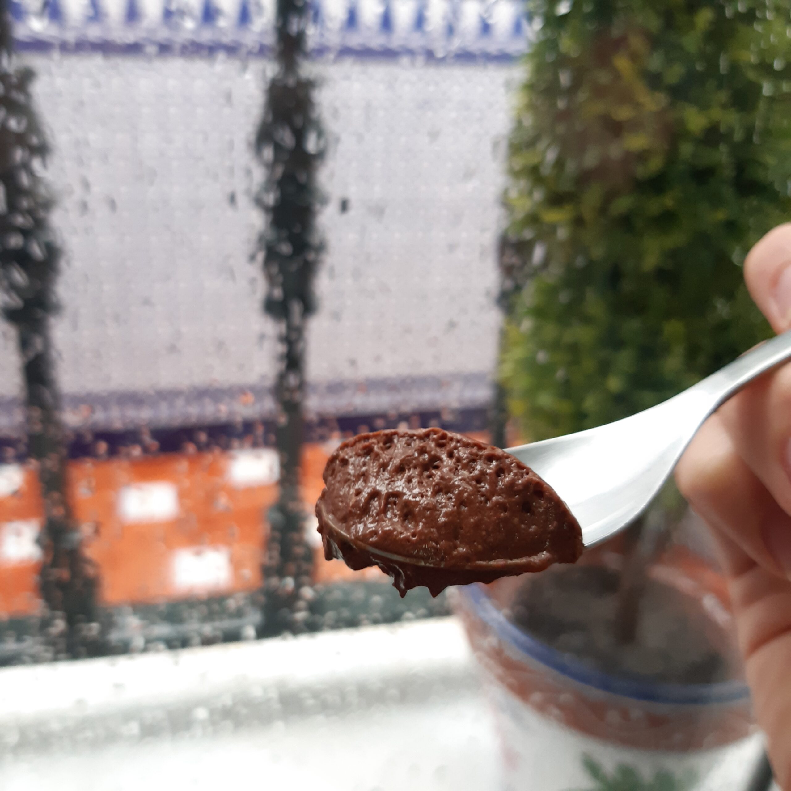 Mousse vegano de chocolate y aquafaba