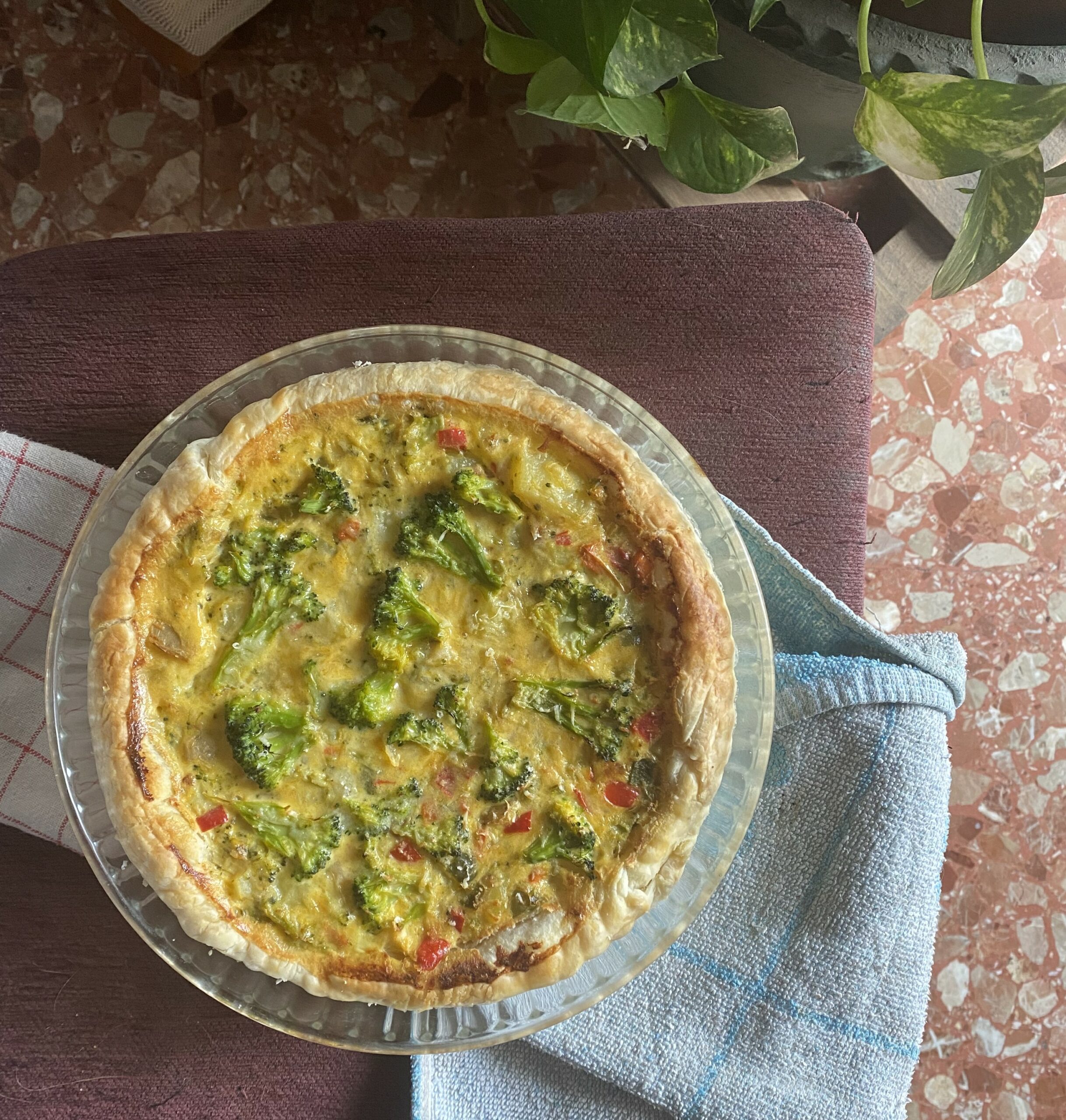 Quiche de verduras con patatas