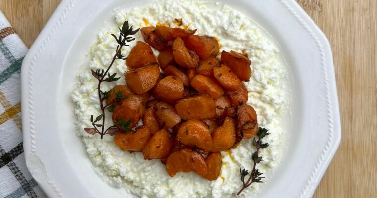 Dip de queso feta con zanahorias especiadas
