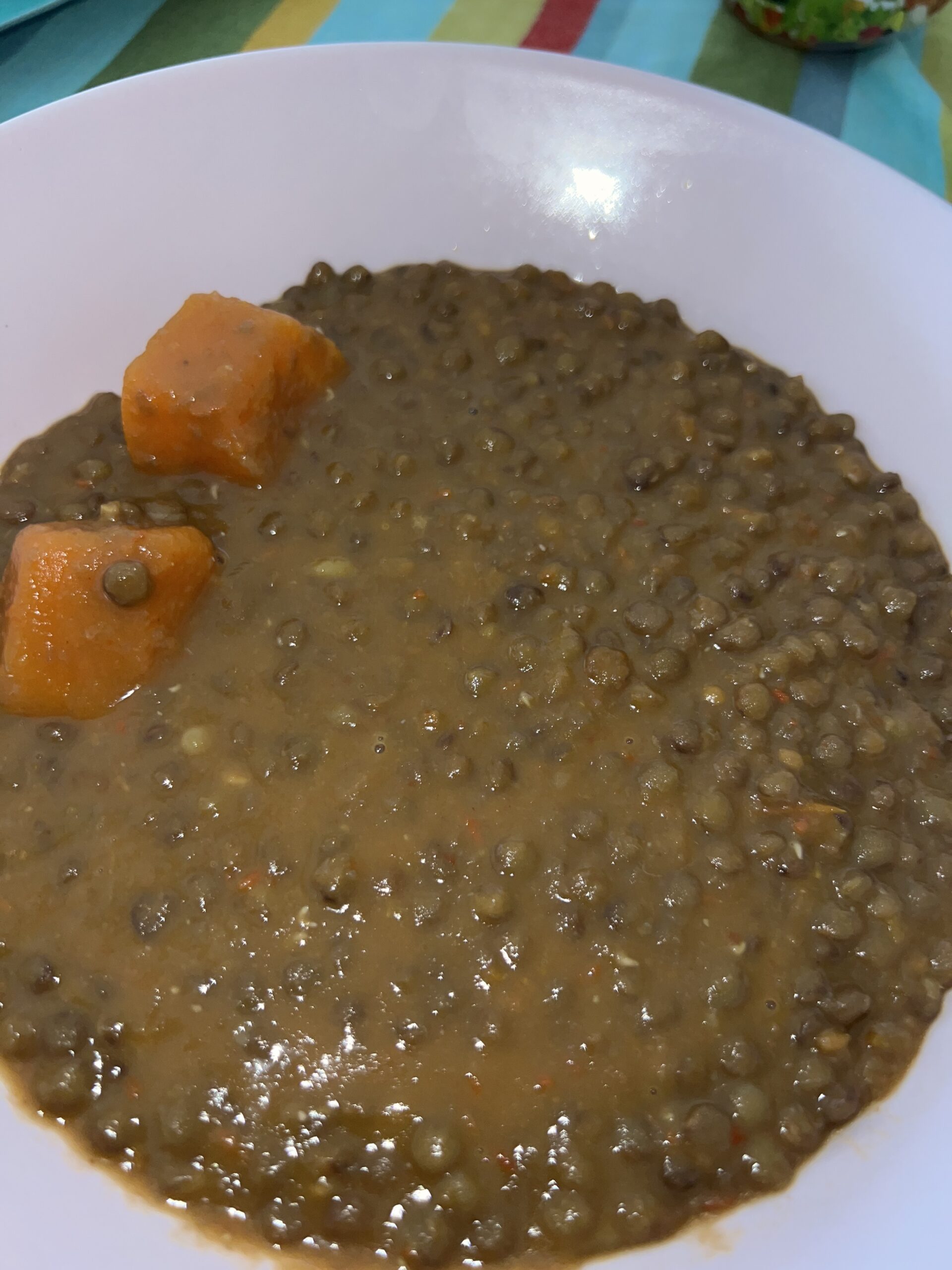 Lentejas con verduras y patata