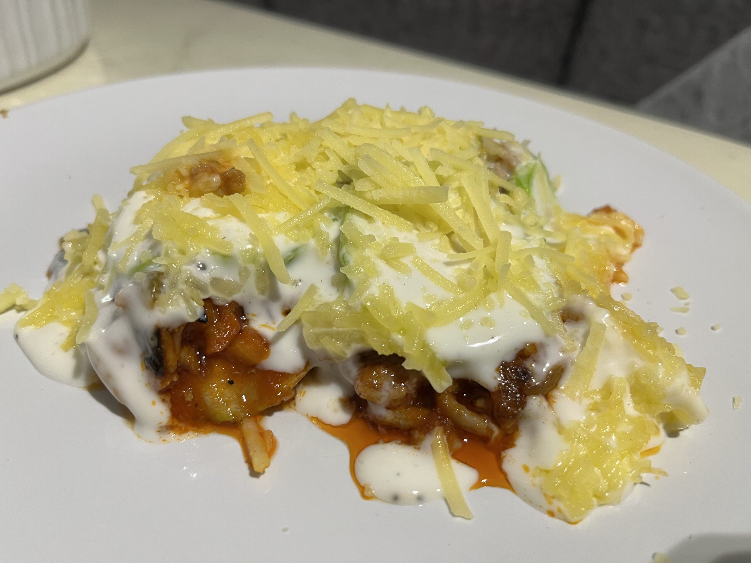 Musaka de calabacín.
