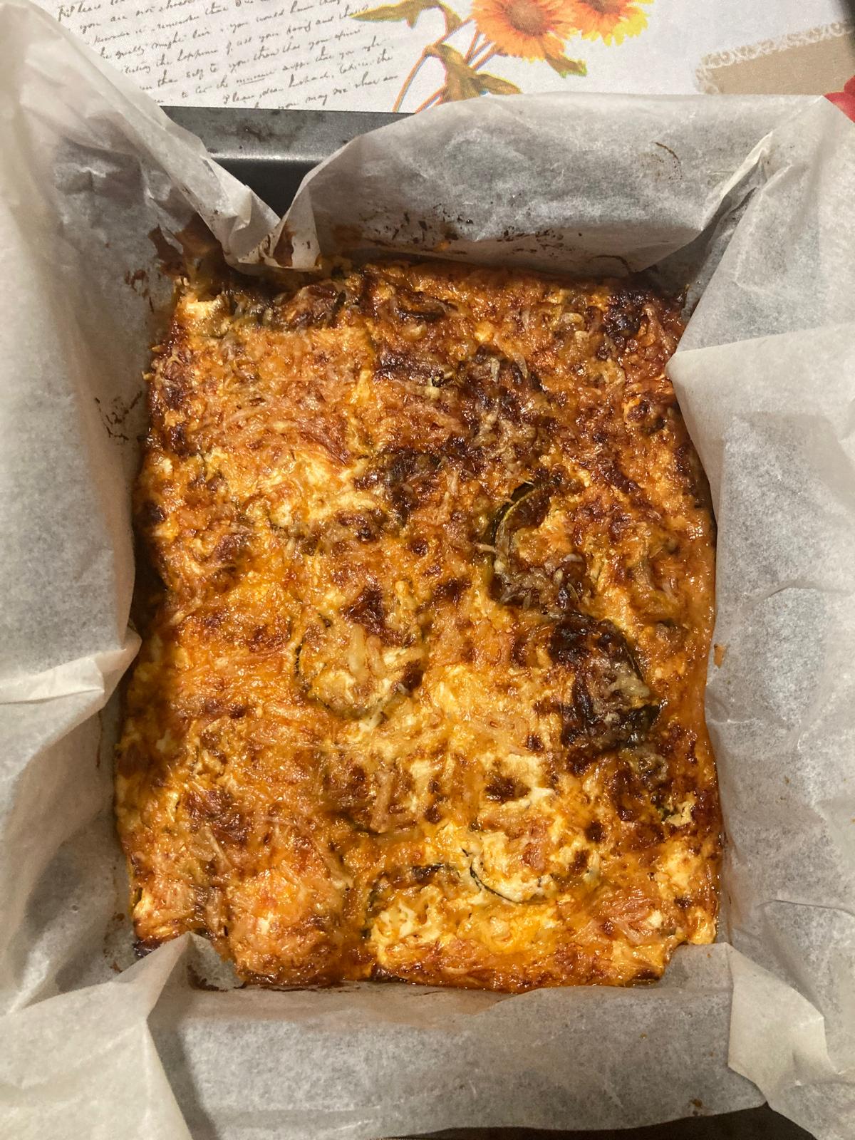 Lasaña de atún y verduras