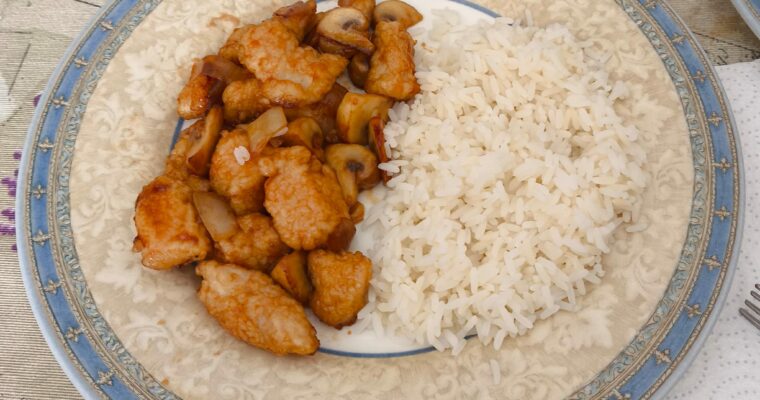 Pollo agridulce
