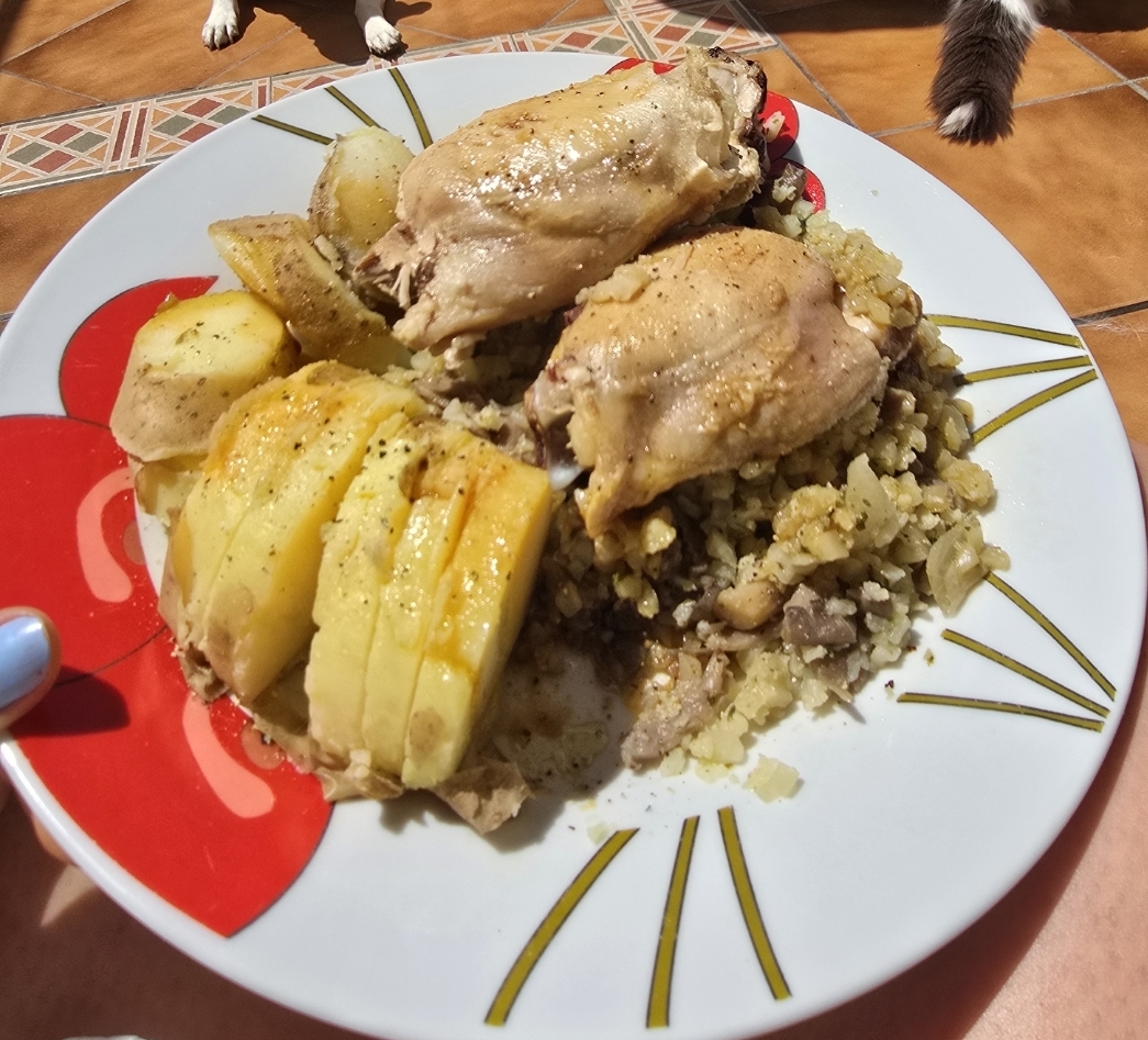 Migas de coliflor estilo oriental