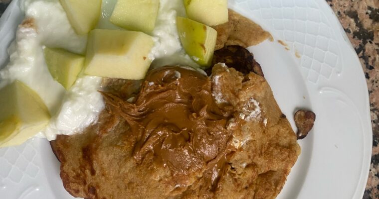 Tortitas de avena y plátano.