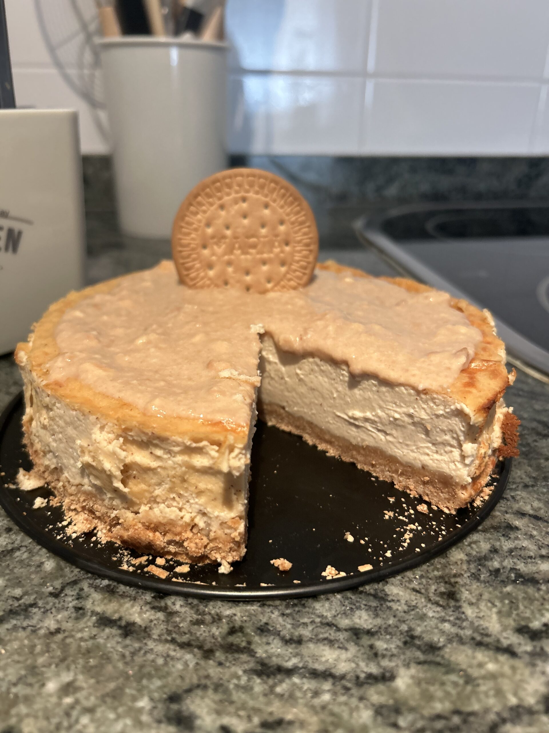 Tarta de queso y galletas maría