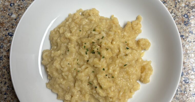 Risotto de pera