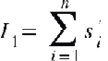 {"mathml":"<mml:math style=\"font-family:stix;font-size:16px;\" xmlns:m=\"http://schemas.openxmlformats.org/officeDocument/2006/math\" xmlns:mml=\"http://www.w3.org/1998/Math/MathML\"><mml:mstyle mathsize=\"16px\"><mml:msub><mml:mi>I</mml:mi><mml:mn>1</mml:mn></mml:msub><mml:mo>=</mml:mo><mml:mi> </mml:mi><mml:munderover><mml:mo>∑</mml:mo><mml:mrow><mml:mi>i</mml:mi><mml:mo>=</mml:mo><mml:mn>1</mml:mn></mml:mrow><mml:mi>n</mml:mi></mml:munderover><mml:msubsup><mml:mi>s</mml:mi><mml:mi>i</mml:mi><mml:mi>'</mml:mi></mml:msubsup><mml:mo> </mml:mo></mml:mstyle></mml:math>","origin":"MathType for Microsoft Add-in"}