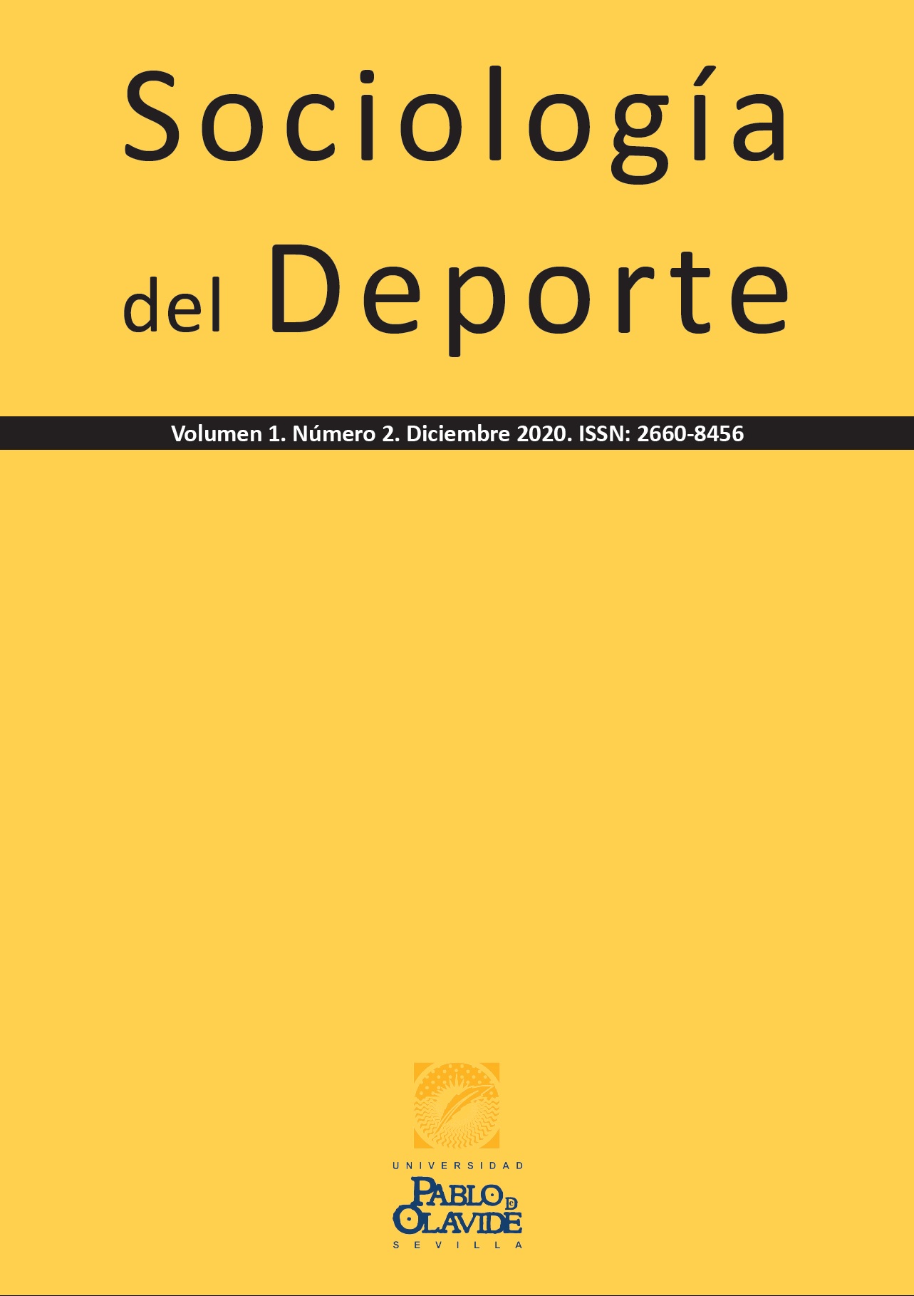 Portada Volumen 1, Número 2, Sociología del Deporte (SD)