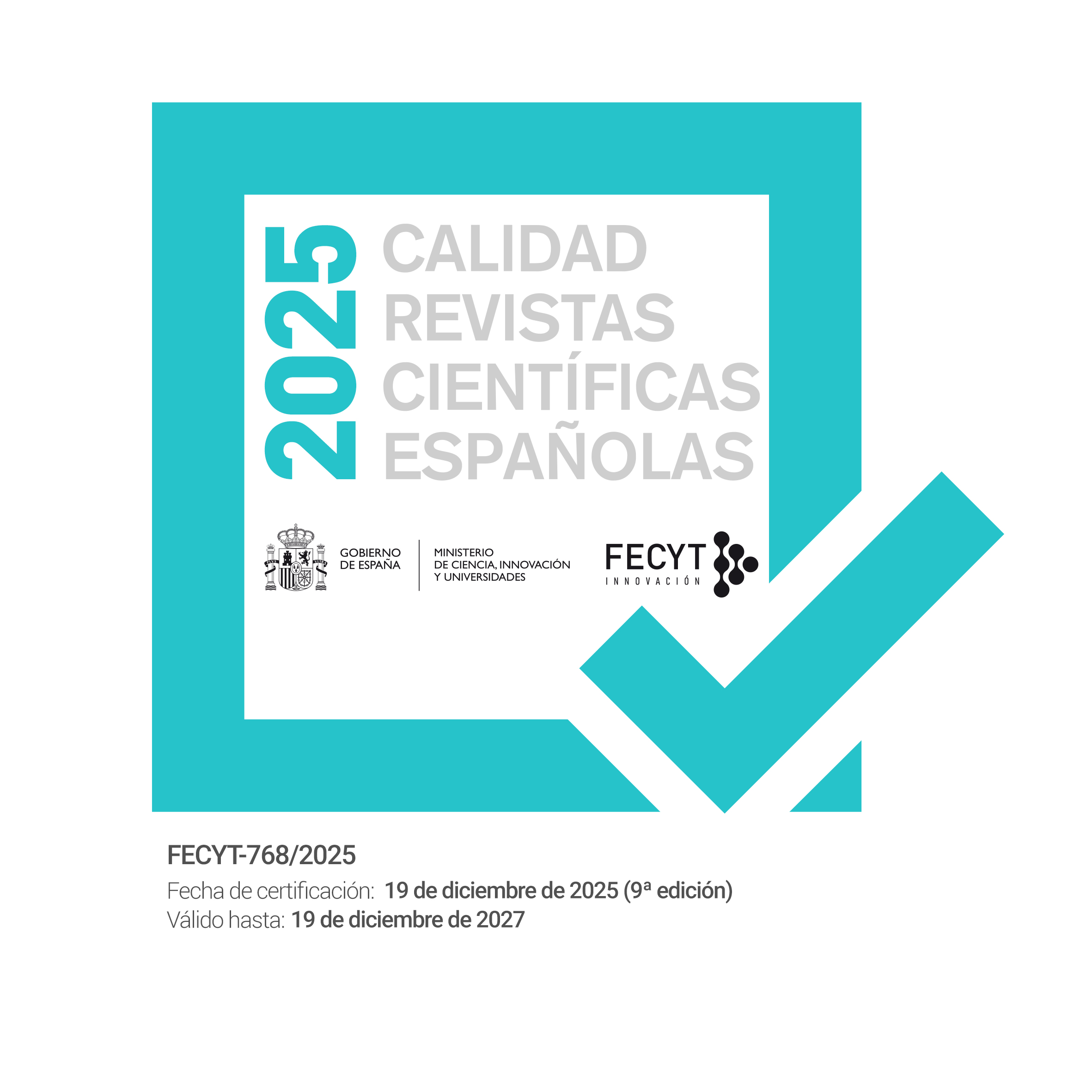 FECYT Sello Calidad Revistas Científicas Españolas