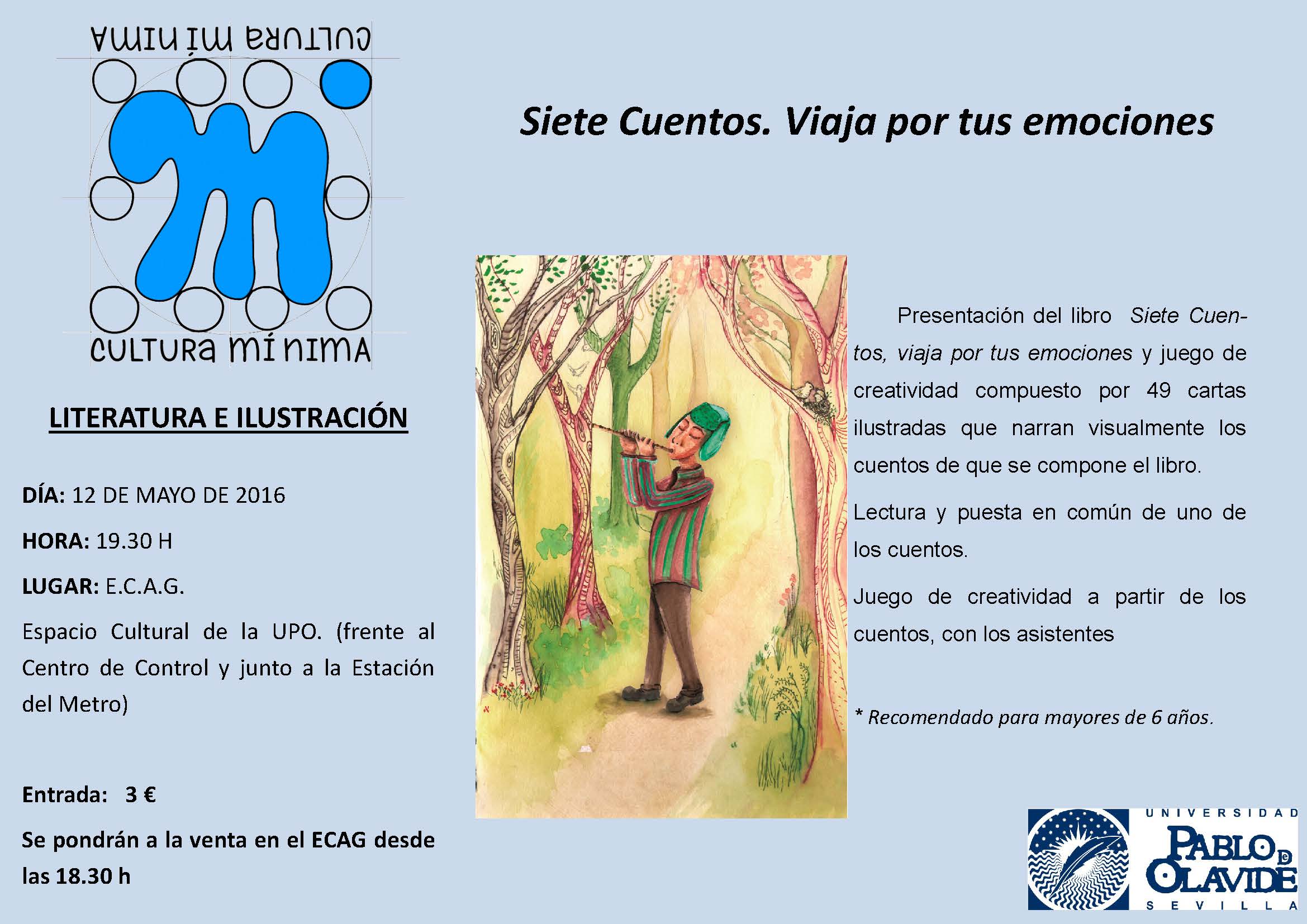Siete cuentos, viaja por tus emociones. 12 de mayo, 19.30 horas