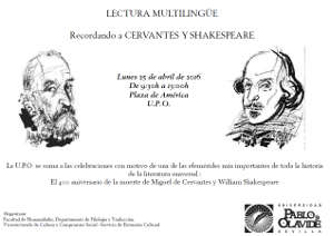 Lectura multilingüe: Recordando a CERVANTES y SHAKESPEARE