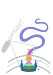 Estructura simplificada de un flagelo bacteriano
